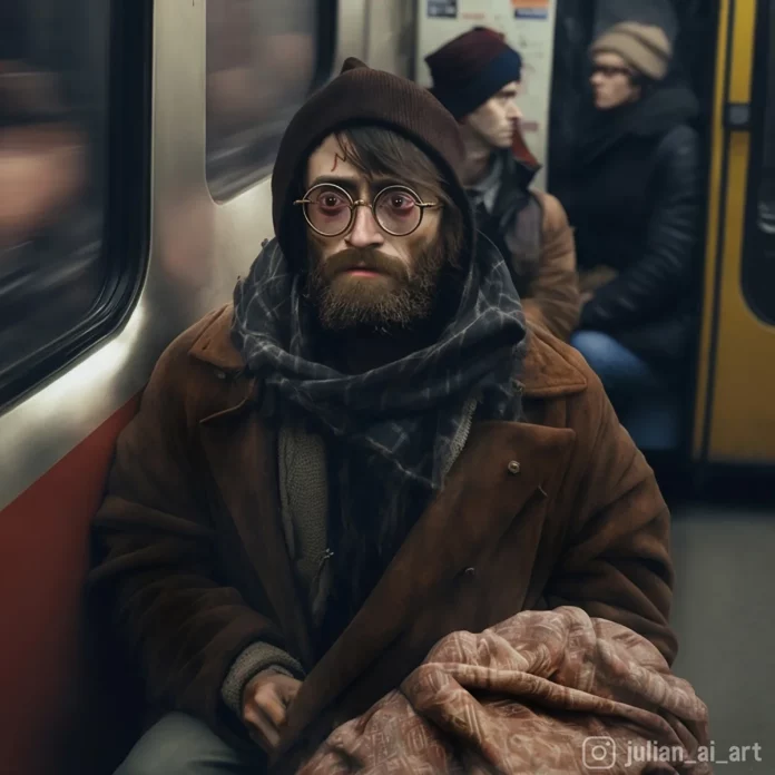 Harry Potter in the subway