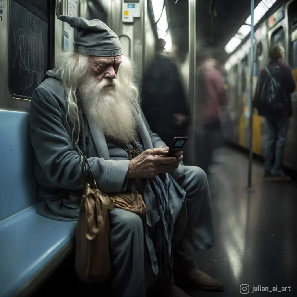 Dambledore in the subway
