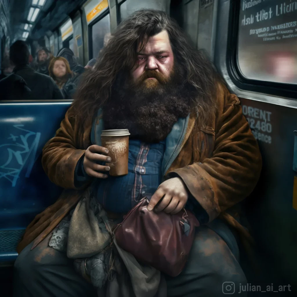 Hagrid in the subway