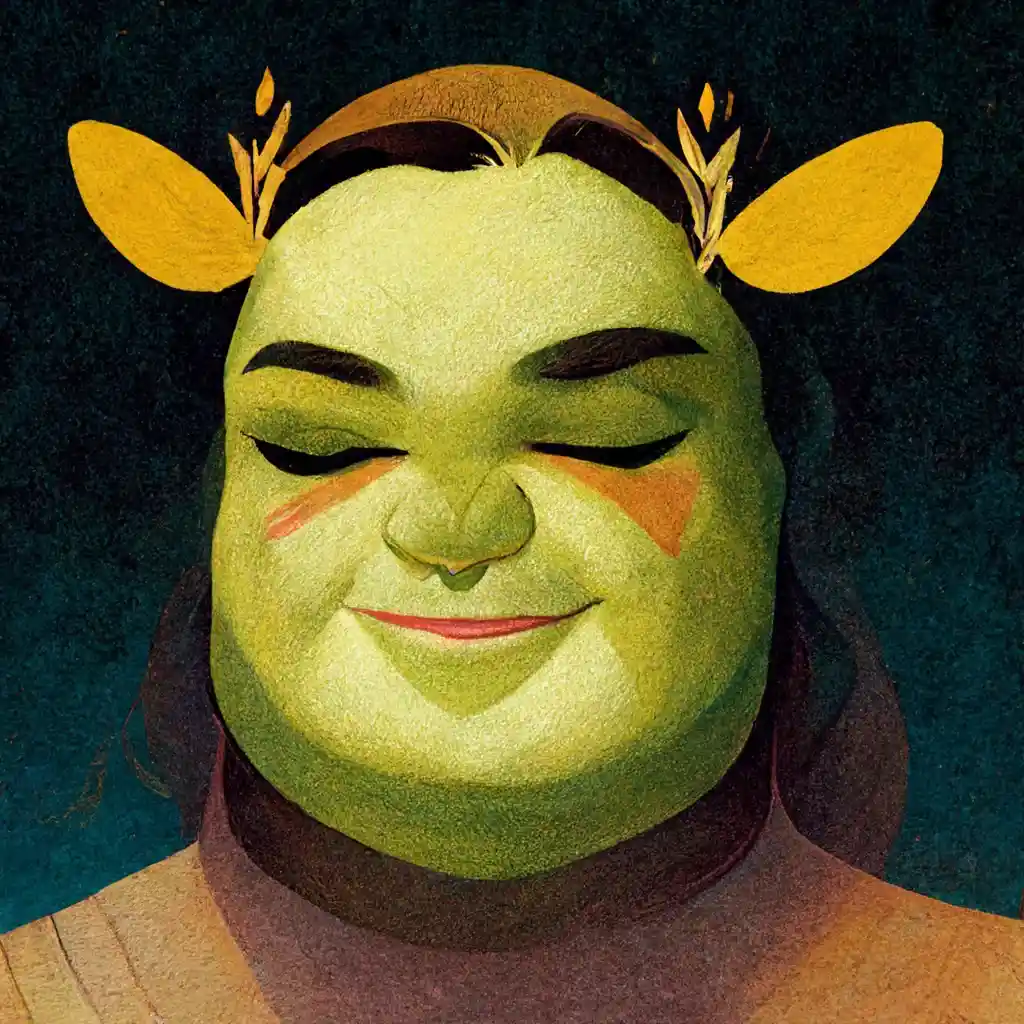 Shrek as a Disney princess